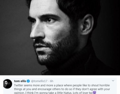 'Lucifer' star Tom Ellis takes a break from Twitter | 'Lucifer' star Tom Ellis takes a break from Twitter