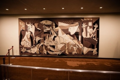 Picasso's anti-war tapestry back at UN HQ in New York | Picasso's anti-war tapestry back at UN HQ in New York