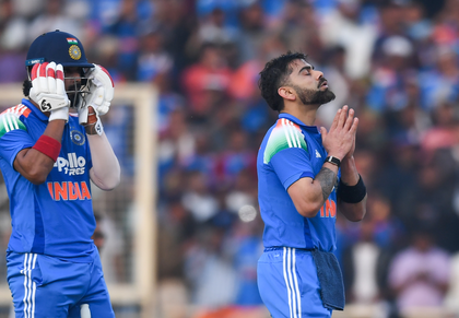 1st ODI: Virat Kohli's ton, Rohit and Rahul fifties power India to 349 against South Africa | 1st ODI: Virat Kohli's ton, Rohit and Rahul fifties power India to 349 against South Africa