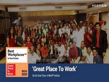 Vestian recognized as 'Great Place to Work' | Vestian recognized as 'Great Place to Work'