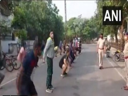 COVID-19: Lockdown flouters made to do sit ups as punishment in Ambala | COVID-19: Lockdown flouters made to do sit ups as punishment in Ambala