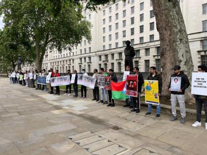Baloch National Movement holds protest in London against enforced disappearances | Baloch National Movement holds protest in London against enforced disappearances