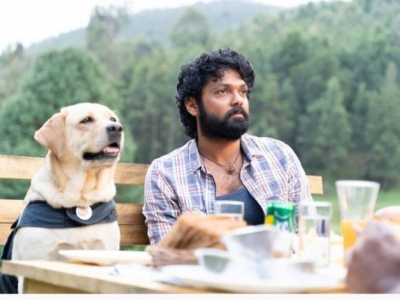 Rakshit Shetty completes shoot for film with pup named 'Charlie 777' | Rakshit Shetty completes shoot for film with pup named 'Charlie 777'