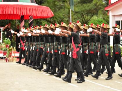 Passing out parade of 190th Recruit Training Batch of 58 Gorkha Training Centre held in Shillong | Passing out parade of 190th Recruit Training Batch of 58 Gorkha Training Centre held in Shillong