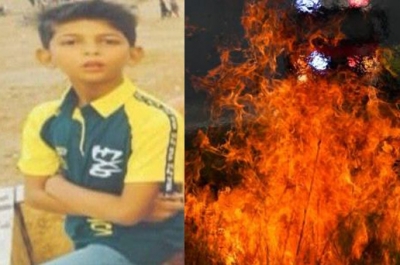Father burns 12-year-old son to death in Karachi for not doing homework | Father burns 12-year-old son to death in Karachi for not doing homework
