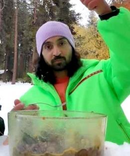 Diljit is enjoying his solo trip in serenity of snow | Diljit is enjoying his solo trip in serenity of snow