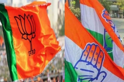 LS polls: Top Gujarat BJP, Congress leaders set to file nominations | LS polls: Top Gujarat BJP, Congress leaders set to file nominations