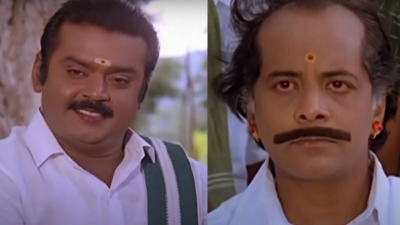 Tamil actor Vijayakanth pays tribute to Salim Ghouse | Tamil actor Vijayakanth pays tribute to Salim Ghouse