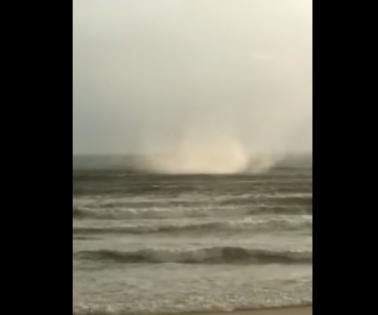 Videos of waterspout off Baga beach goes viral | Videos of waterspout off Baga beach goes viral