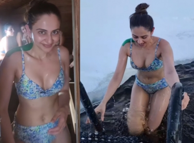 Rakul Preet Singh take cryotherapy in minus 15 degrees Celsius | Rakul Preet Singh take cryotherapy in minus 15 degrees Celsius