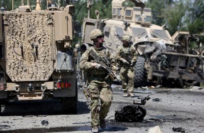 Car bomb blast hits military convoy in Afghanistan, 2 civilians killed | Car bomb blast hits military convoy in Afghanistan, 2 civilians killed