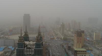 Blizzard, dust storm hit Mongolia, causing low visibility | Blizzard, dust storm hit Mongolia, causing low visibility