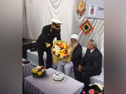 Karnal: Naval veteran facilitated on 100th birthday by Indian Navy | Karnal: Naval veteran facilitated on 100th birthday by Indian Navy