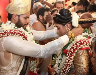 Nikhil Kumaraswamy weds Revathi at farmhouse amid lockdown (LD) | Nikhil Kumaraswamy weds Revathi at farmhouse amid lockdown (LD)