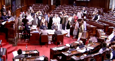 RS adjourned for the day amid continuous ruckus by oppn | RS adjourned for the day amid continuous ruckus by oppn