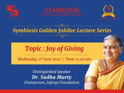 Dr Sudha Murty's lecture at Symbiosis Golden Jubilee Lecture Series | Dr Sudha Murty's lecture at Symbiosis Golden Jubilee Lecture Series