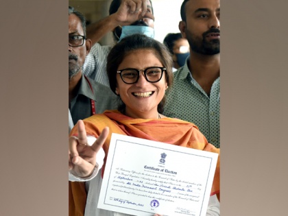 TMC candidate Sushmita Dev elected unopposed to Rajya Sabha from West Bengal | TMC candidate Sushmita Dev elected unopposed to Rajya Sabha from West Bengal