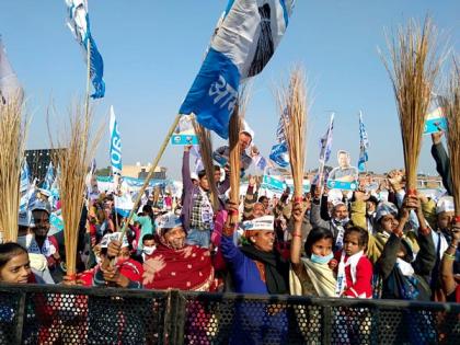 AAP sweeps Punjab with three-fourths majority | AAP sweeps Punjab with three-fourths majority AAP sweeps Punjab with three-fourths majority | AAP sweeps Punjab with three-fourths majority