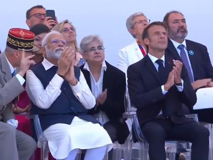 PM Modi attends Bastille Day parade, lauds France as trusted partner | PM Modi attends Bastille Day parade, lauds France as trusted partner PM Modi attends Bastille Day parade, lauds France as trusted partner | PM Modi attends Bastille Day parade, lauds France as trusted partner