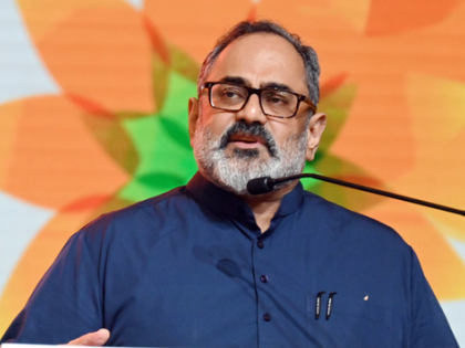 Rajeev Chandrasekhar files nomination for Thiruvananthapuram LS seat flanked by two ex-diplomats | Rajeev Chandrasekhar files nomination for Thiruvananthapuram LS seat flanked by two ex-diplomats