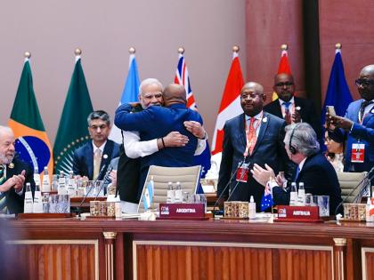 Modi welcomes African Union's inclusion as permanent member of G20 | Modi welcomes African Union's inclusion as permanent member of G20 Modi welcomes African Union's inclusion as permanent member of G20 | Modi welcomes African Union's inclusion as permanent member of G20