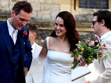 Michelle Dockery ties knot with Jasser Waller-Bridge in London | Michelle Dockery ties knot with Jasser Waller-Bridge in London Michelle Dockery ties knot with Jasser Waller-Bridge in London | Michelle Dockery ties knot with Jasser Waller-Bridge in London