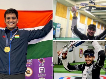 Maha CM pats Indian 10m Air Rifle team for shooting gold in Asiad | Maha CM pats Indian 10m Air Rifle team for shooting gold in Asiad Maha CM pats Indian 10m Air Rifle team for shooting gold in Asiad | Maha CM pats Indian 10m Air Rifle team for shooting gold in Asiad