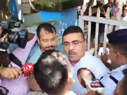 Scuffle between Bengal LoP, police over BJP protest on alarming dengue situation | Scuffle between Bengal LoP, police over BJP protest on alarming dengue situation