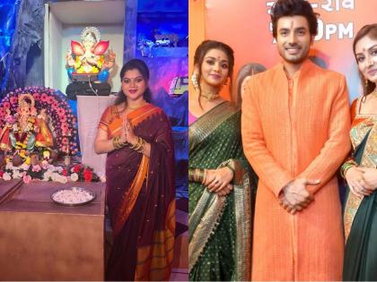 Ganeshotsav: Sneha Wagh and cast of ‘Parineetii’ visit Ganpati pandal | Ganeshotsav: Sneha Wagh and cast of ‘Parineetii’ visit Ganpati pandal