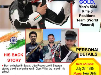 Asian Games: Kusale, Tomar, Sheoran help India win gold in 50m Rifle 3-positions with record score | Asian Games: Kusale, Tomar, Sheoran help India win gold in 50m Rifle 3-positions with record score Asian Games: Kusale, Tomar, Sheoran help India win gold in 50m Rifle 3-positions with record score | Asian Games: Kusale, Tomar, Sheoran help India win gold in 50m Rifle 3-positions with record score