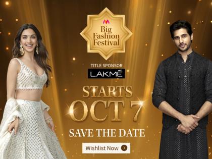 Myntra 'Big Fashion Festival' starts Oct 7; 23 lakh products on offer | Myntra 'Big Fashion Festival' starts Oct 7; 23 lakh products on offer Myntra 'Big Fashion Festival' starts Oct 7; 23 lakh products on offer | Myntra 'Big Fashion Festival' starts Oct 7; 23 lakh products on offer