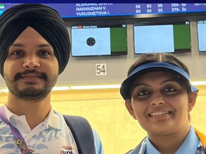 Asian Games: Sarabjot, Divya win silver for India in 10m air pistol Mixed Team shooting | Asian Games: Sarabjot, Divya win silver for India in 10m air pistol Mixed Team shooting Asian Games: Sarabjot, Divya win silver for India in 10m air pistol Mixed Team shooting | Asian Games: Sarabjot, Divya win silver for India in 10m air pistol Mixed Team shooting