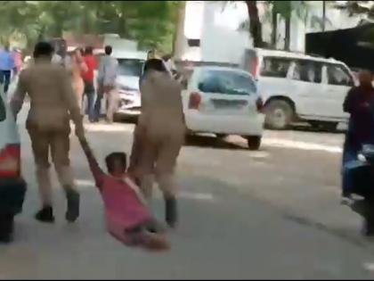 Probe ordered after woman 'dragged on road by UP cops' | Probe ordered after woman 'dragged on road by UP cops' Probe ordered after woman 'dragged on road by UP cops' | Probe ordered after woman 'dragged on road by UP cops'