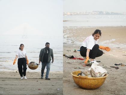 Rasika Dugal participates in beach cleanup drive post Ganpati visarjan | Rasika Dugal participates in beach cleanup drive post Ganpati visarjan Rasika Dugal participates in beach cleanup drive post Ganpati visarjan | Rasika Dugal participates in beach cleanup drive post Ganpati visarjan