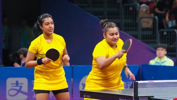 Asian Games: Ayhika, Sutirtha's brave fight ends in semis, bag maiden bronze medal in women's doubles table tennis | Asian Games: Ayhika, Sutirtha's brave fight ends in semis, bag maiden bronze medal in women's doubles table tennis Asian Games: Ayhika, Sutirtha's brave fight ends in semis, bag maiden bronze medal in women's doubles table tennis | Asian Games: Ayhika, Sutirtha's brave fight ends in semis, bag maiden bronze medal in women's doubles table tennis