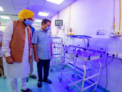 CM Mann, Kejriwal launch Mata Kaushalya hospital in Patiala | CM Mann, Kejriwal launch Mata Kaushalya hospital in Patiala