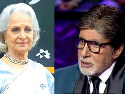 Amitabh Bachchan spills the beans on Waheeda Rehman’s genius makeup hack | Amitabh Bachchan spills the beans on Waheeda Rehman’s genius makeup hack Amitabh Bachchan spills the beans on Waheeda Rehman’s genius makeup hack | Amitabh Bachchan spills the beans on Waheeda Rehman’s genius makeup hack