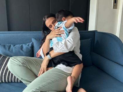 Neha Dhupia celebrates second birthday of son Guriq | Neha Dhupia celebrates second birthday of son Guriq