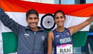 Asian Games: Manju Rani, Baboo Ram win bronze in 35km Race Walk Mixed Team, take India's tally to 70 | Asian Games: Manju Rani, Baboo Ram win bronze in 35km Race Walk Mixed Team, take India's tally to 70