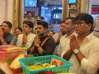 Ram Charan completes Ayyappa Deeksha at Siddhivinayak Temple in Mumbai | Ram Charan completes Ayyappa Deeksha at Siddhivinayak Temple in Mumbai Ram Charan completes Ayyappa Deeksha at Siddhivinayak Temple in Mumbai | Ram Charan completes Ayyappa Deeksha at Siddhivinayak Temple in Mumbai
