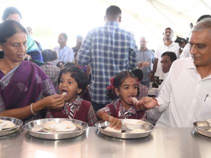 Telangana launches CM Breakfast Scheme in schools | Telangana launches CM Breakfast Scheme in schools Telangana launches CM Breakfast Scheme in schools | Telangana launches CM Breakfast Scheme in schools