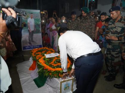 Assam soldier killed in Sikkim flash flood cremated with military honours | Assam soldier killed in Sikkim flash flood cremated with military honours Assam soldier killed in Sikkim flash flood cremated with military honours | Assam soldier killed in Sikkim flash flood cremated with military honours