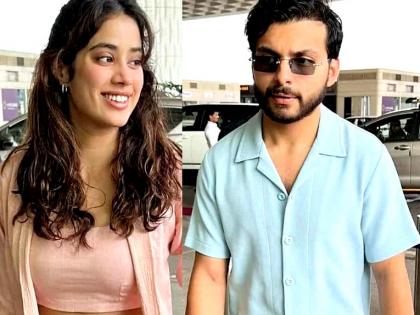 Janhvi seen with rumoured beau Shikhar Pahariya at Mumbai airport | Janhvi seen with rumoured beau Shikhar Pahariya at Mumbai airport Janhvi seen with rumoured beau Shikhar Pahariya at Mumbai airport | Janhvi seen with rumoured beau Shikhar Pahariya at Mumbai airport