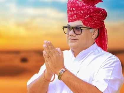 BJP MP Devji Patel, fielded from Sanchore seat in Raj polls, faces protests, black flags, stone-pelting on car | BJP MP Devji Patel, fielded from Sanchore seat in Raj polls, faces protests, black flags, stone-pelting on car