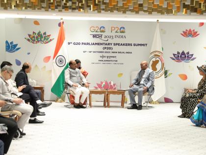Om Birla meets Parliamentary representatives of G20 nations ahead of P20 summit | Om Birla meets Parliamentary representatives of G20 nations ahead of P20 summit Om Birla meets Parliamentary representatives of G20 nations ahead of P20 summit | Om Birla meets Parliamentary representatives of G20 nations ahead of P20 summit