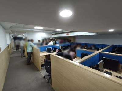 Fake call centre busted in Gurugram, 17 held | Fake call centre busted in Gurugram, 17 held Fake call centre busted in Gurugram, 17 held | Fake call centre busted in Gurugram, 17 held