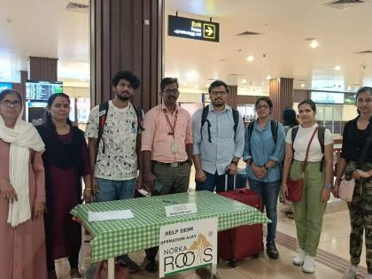 Five Keralites evacuated from Israel return home | Five Keralites evacuated from Israel return home Five Keralites evacuated from Israel return home | Five Keralites evacuated from Israel return home