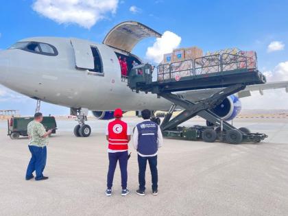 Plane with WHO medical supplies for Gaza arrives in Egypt | Plane with WHO medical supplies for Gaza arrives in Egypt