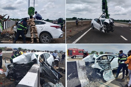 Samruddhi eway crash: Police nab 2 RTO officers for halting truck | Samruddhi eway crash: Police nab 2 RTO officers for halting truck Samruddhi eway crash: Police nab 2 RTO officers for halting truck | Samruddhi eway crash: Police nab 2 RTO officers for halting truck