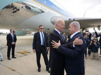'Biden emerges as father figure to Israel with his wartime visit to Tel Aviv' | 'Biden emerges as father figure to Israel with his wartime visit to Tel Aviv' 'Biden emerges as father figure to Israel with his wartime visit to Tel Aviv' | 'Biden emerges as father figure to Israel with his wartime visit to Tel Aviv'